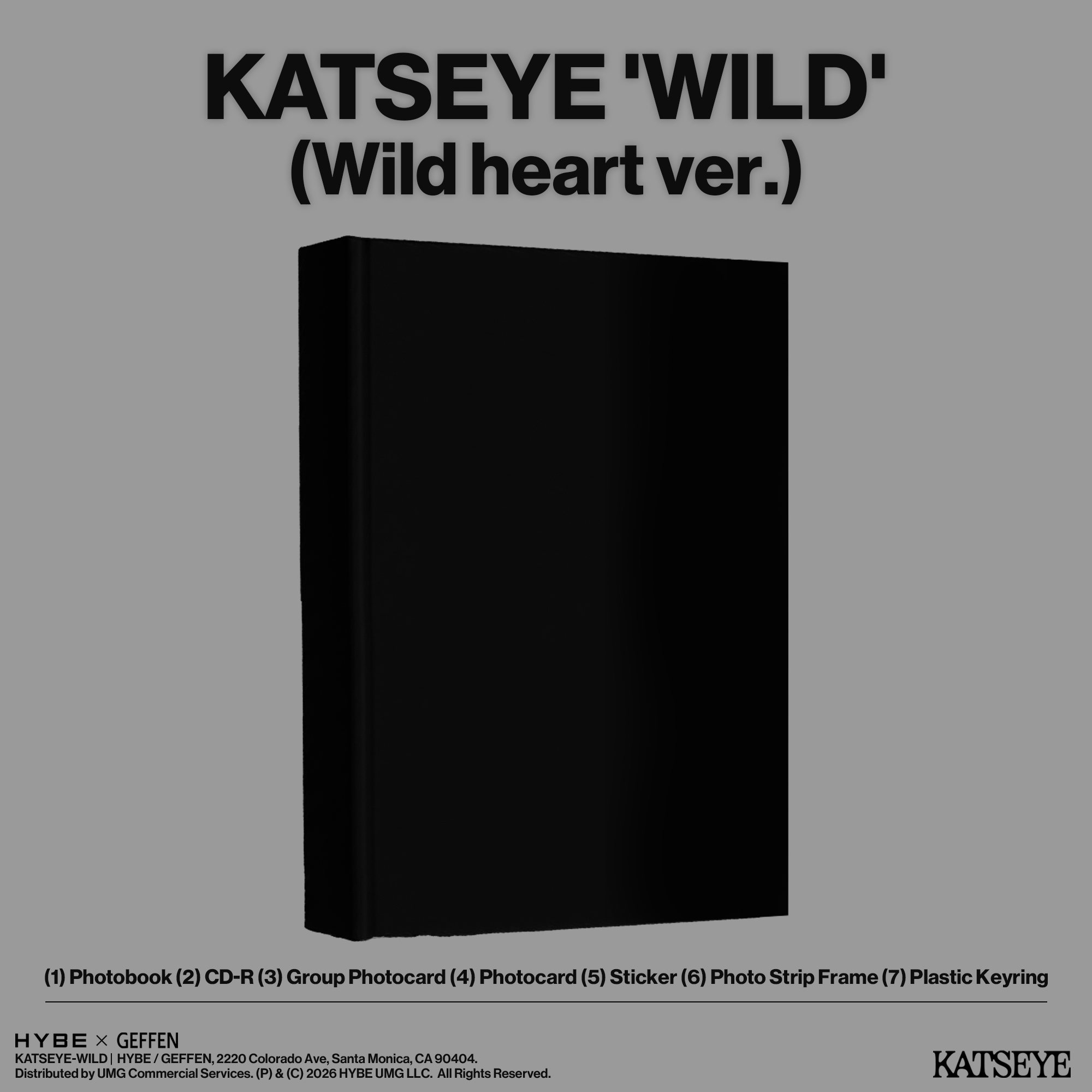 PRÉ-VENDA - Katseye - WILD (Wild Heart Ver.) EP3  - CD