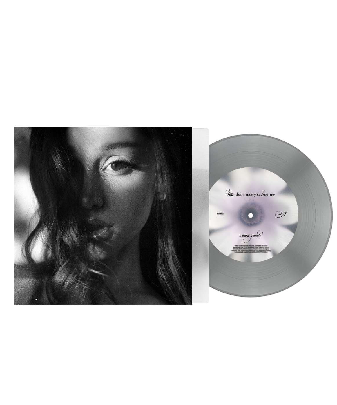 PRÉ-VENDA Ariana Grande - hate that i made you love me - fluffy tail gray 7"