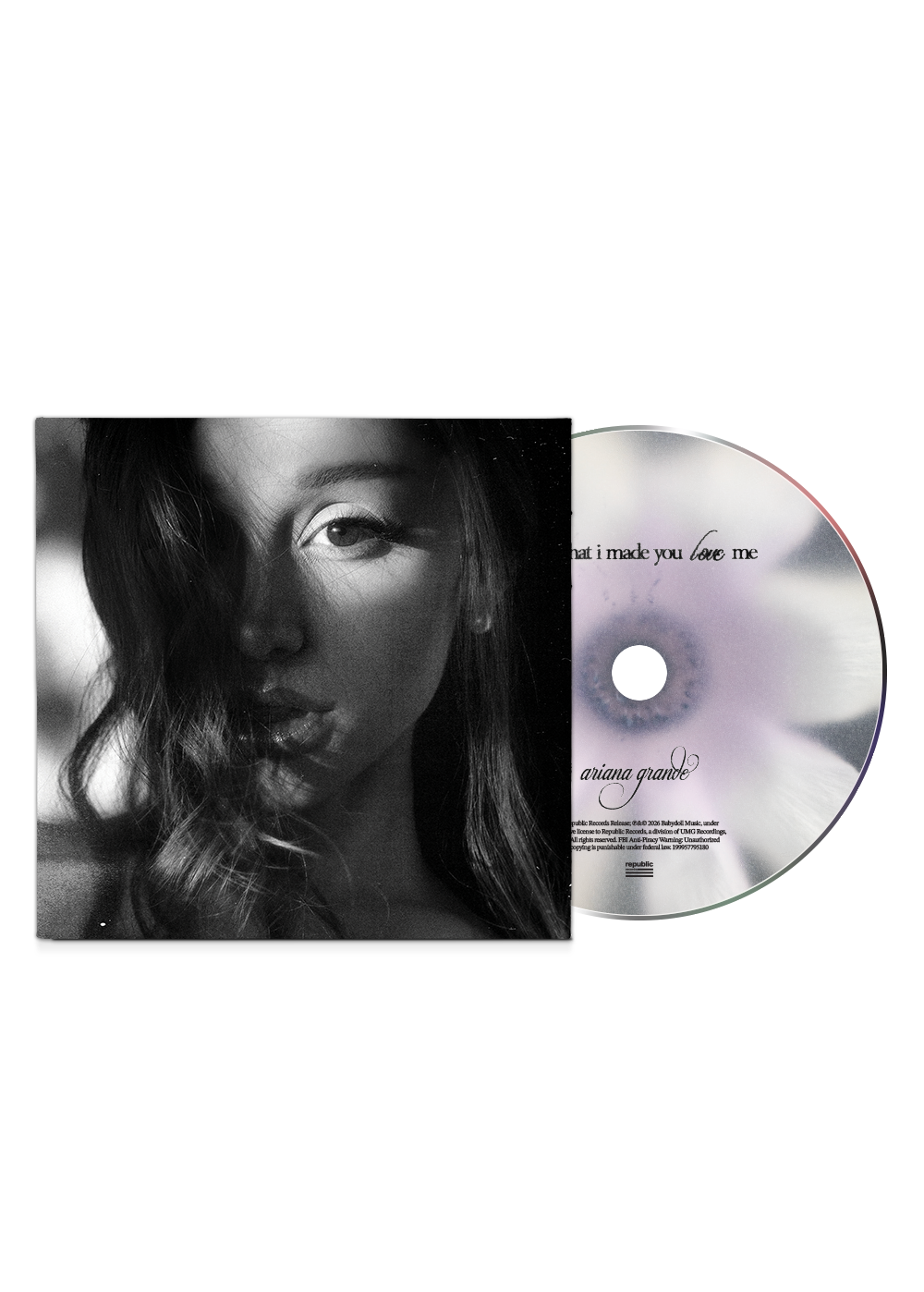 Ariana Grande - hate that i made you love me - CD w/ a cappella