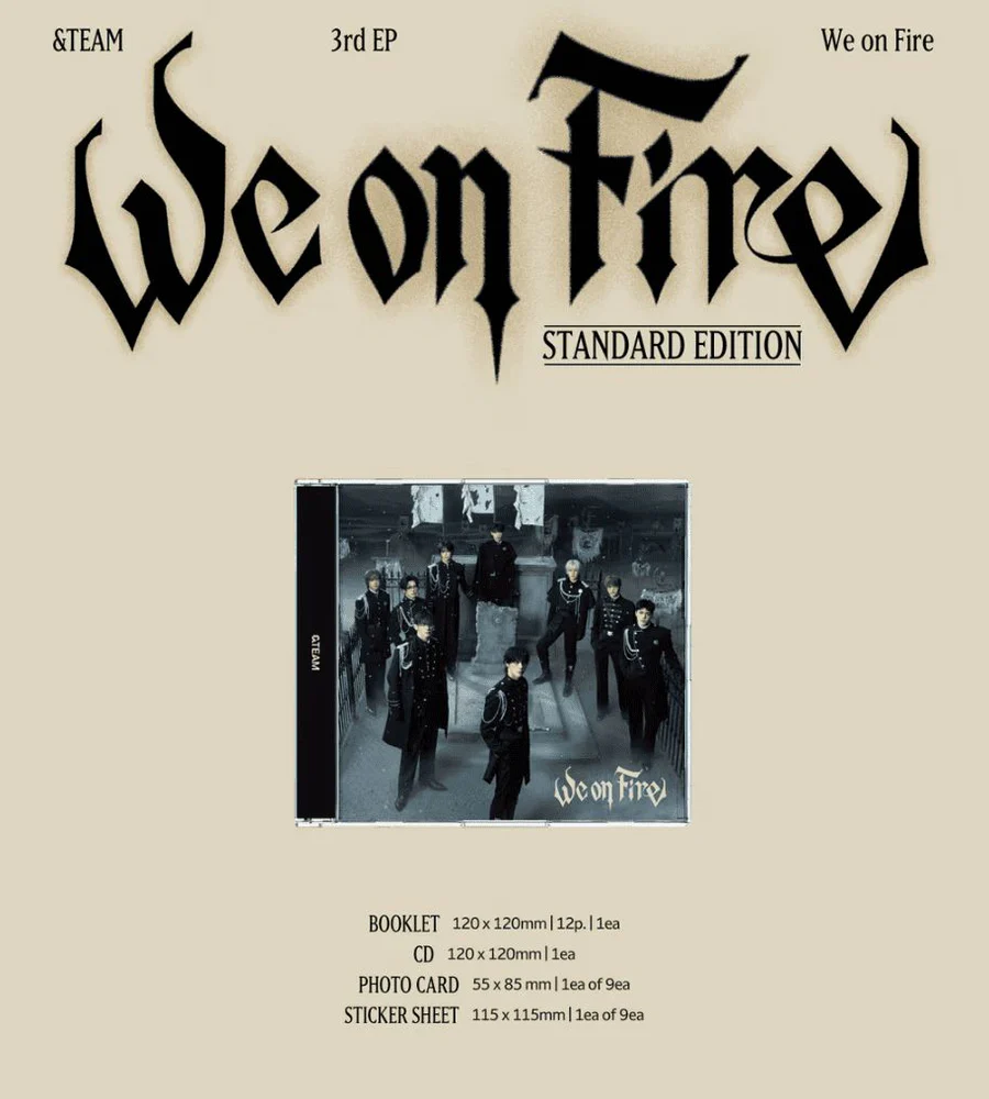 &TEAM - 3rd EP ‘We On Fire’ (Standard ver.) - CD