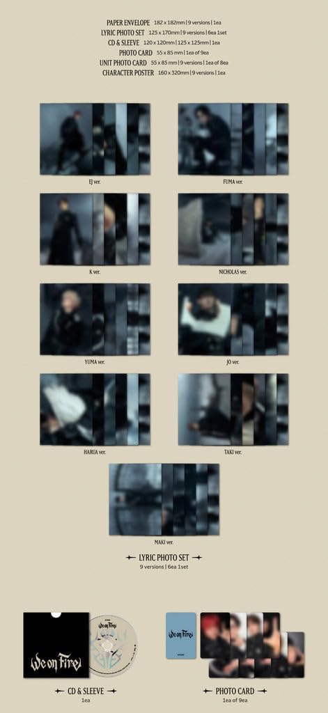 &TEAM - 3rd EP ‘We On Fire’ (Solo ver.) - CD