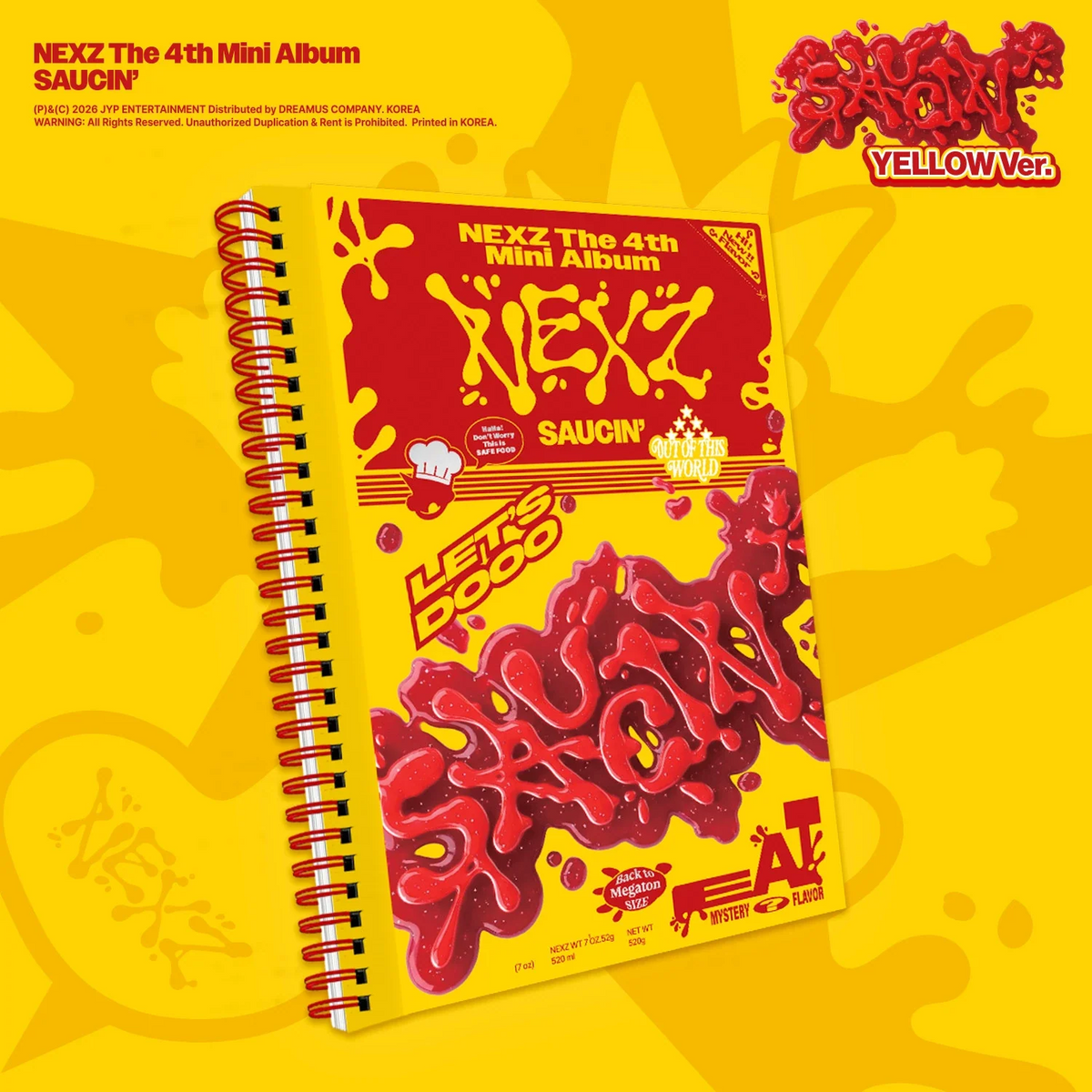NEXZ - SAUCIN' - Yellow Ver. - CD