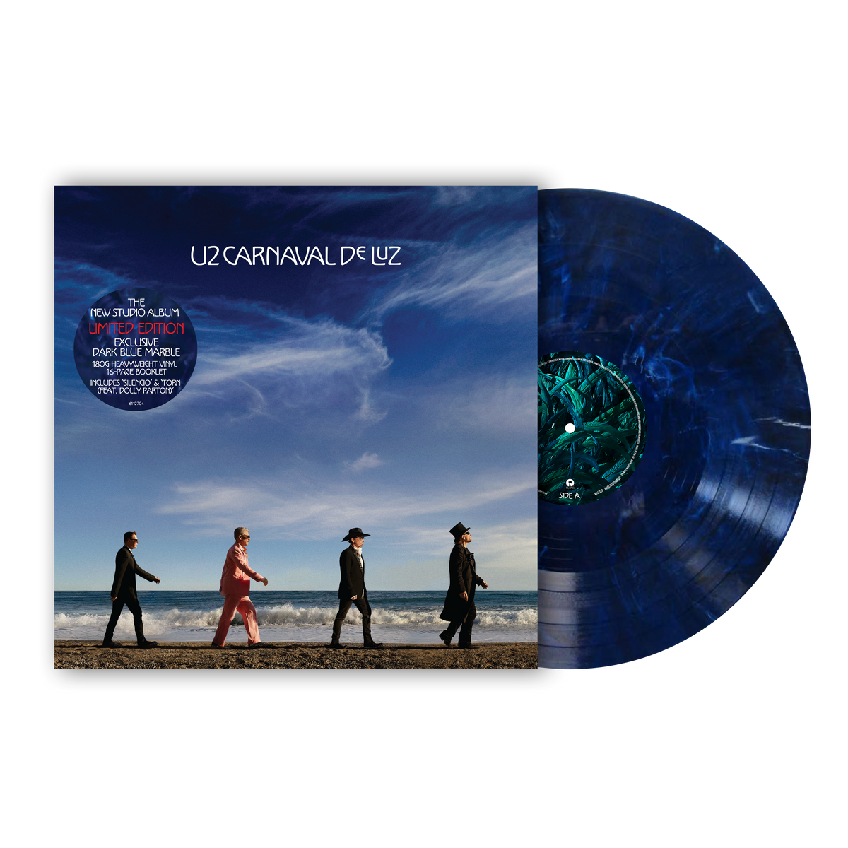 Pré-Venda U2 - Carnaval De Luz - LP Azul Escuro Mármore