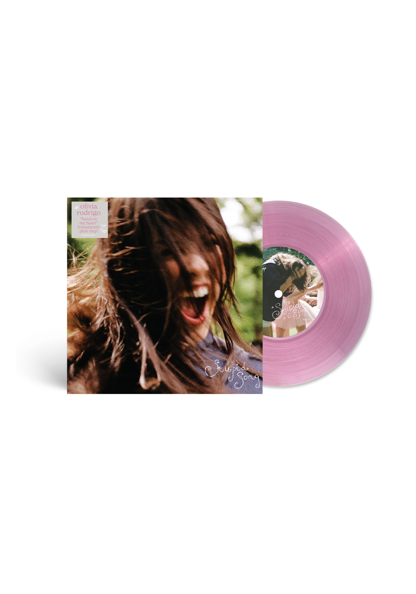 Pré-Venda Olivia Rodrigo - stupid song - LP V7 Exclusivo Rosa 'hand on my heart'