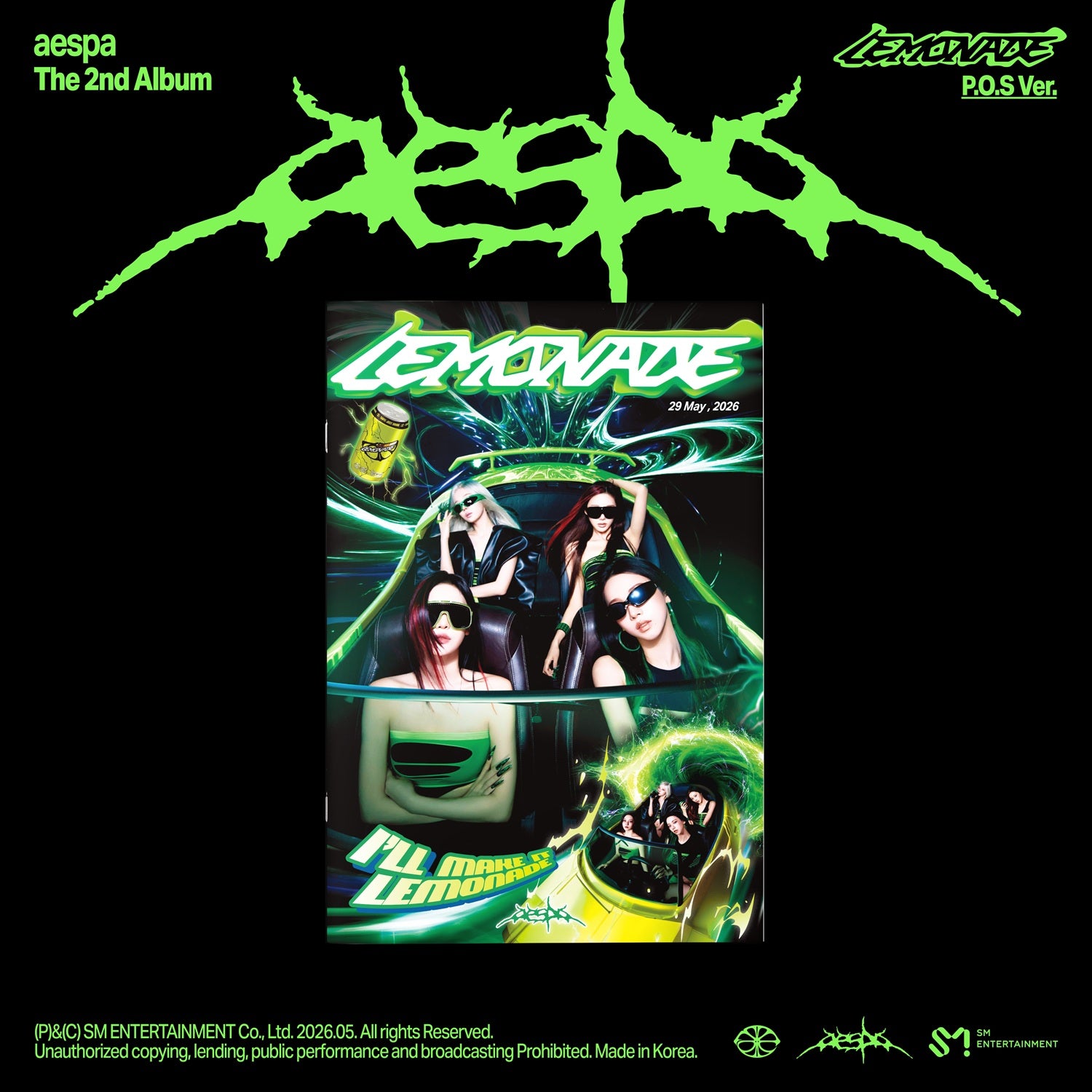 aespa - LEMONADE - The 2nd Album P.O.S Ver. - CD